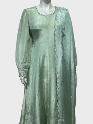 Tissue Top with Organza Dupatta - W1016