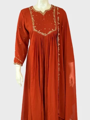 Women's Party Gown in Georgette – W1062G