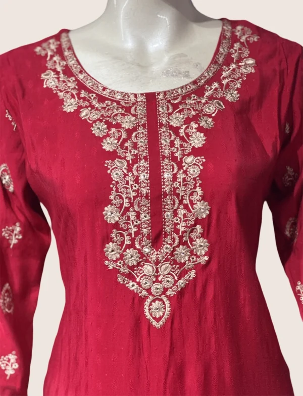 Maslin Silk Suit Set - SYW1011C