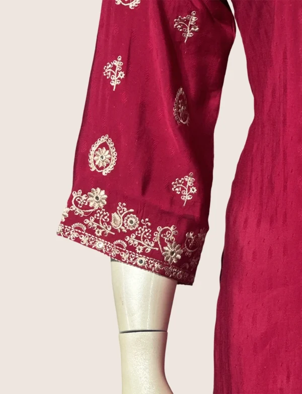 Maslin Silk Suit Set - SYW1011C