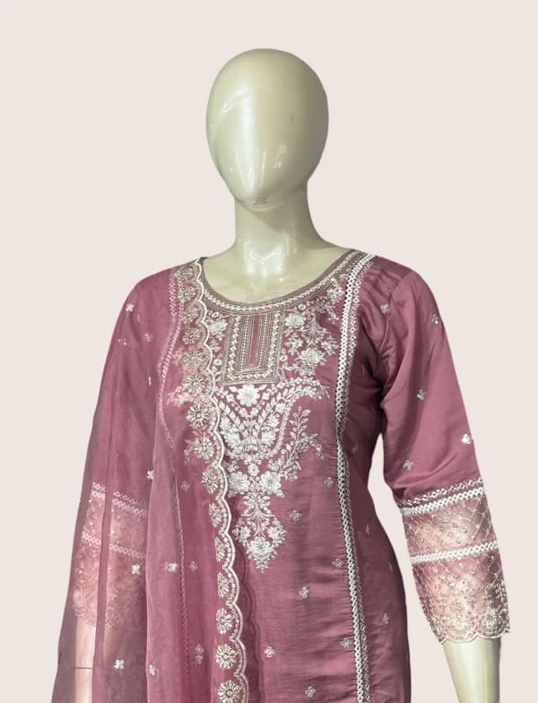 Roman Silk & Organza Suit Set - SYW1013
