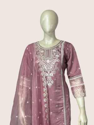 Roman Silk & Organza Suit Set - SYW1013