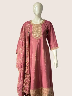 Roman Silk Suit Set - SYW1017