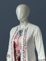 Hakoba Cotton Jacket with Rayon 3/4 Gown - SYW1019