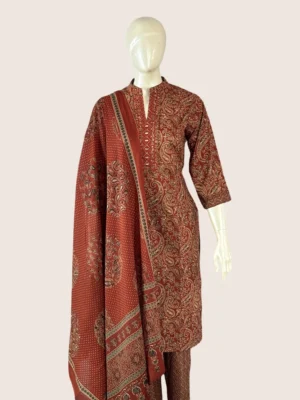 Ajrak Cotton Suit Set - SYW1012