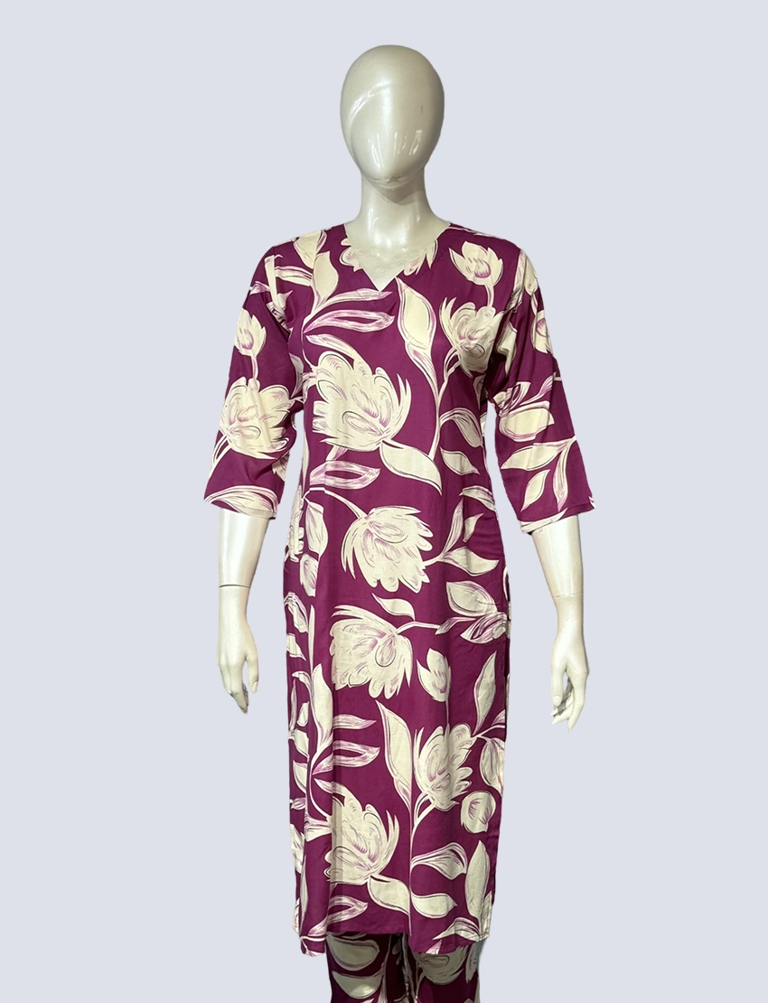 Rayon Suit Set - WS1003C