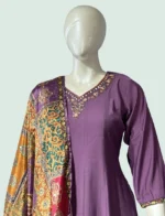 Maslin Silk Suit Set - WS1009