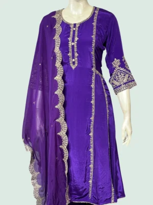 Crape & Santoon Suit Set - WS1011
