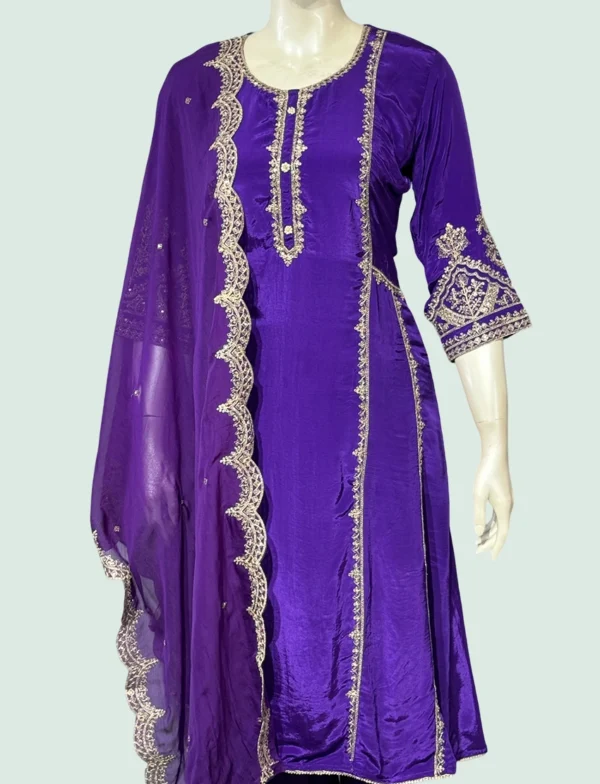 Crape & Santoon Suit Set - WS1011