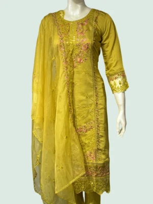 Roman Silk & Organza Suit Set - WS1012