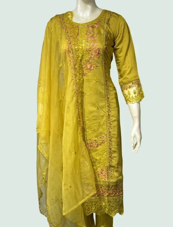 Roman Silk & Organza Suit Set - WS1012