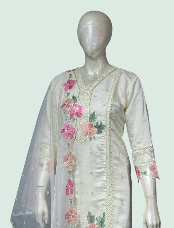 Roman Silk & Organza Suit Set - SYW1016