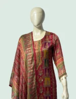 Chinon & Crape Silk Suit Set - WS1018