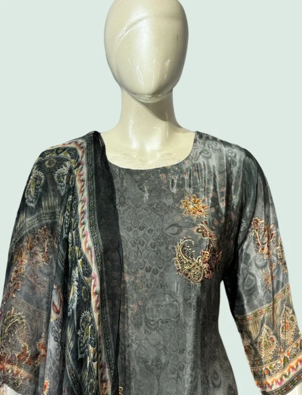 Crape Silk & Georgette Suit Set - WS1027