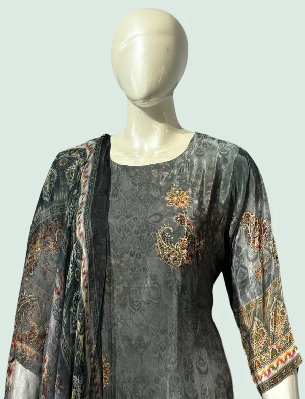 Crape Silk & Georgette Suit Set - WS1027