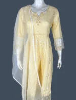 Mul Cotton & Organza Suit Set - WS1034