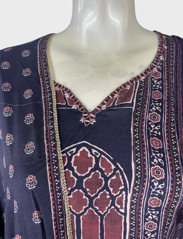 Maslin Silk and Santoon Suit Set - WS1047