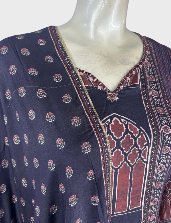 Maslin Silk and Santoon Suit Set - WS1047