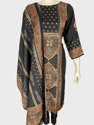 Maslin Silk and Santoon Suit Set - WS1049
