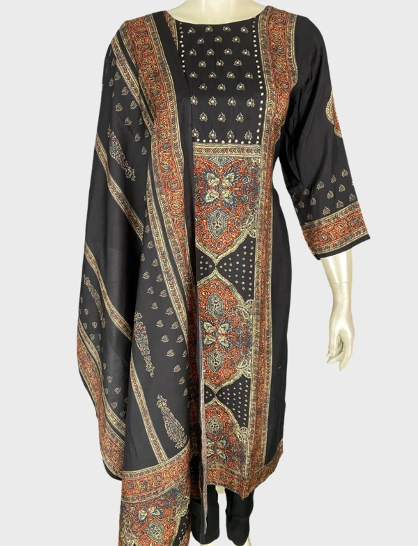 Maslin Silk and Santoon Suit Set - WS1049