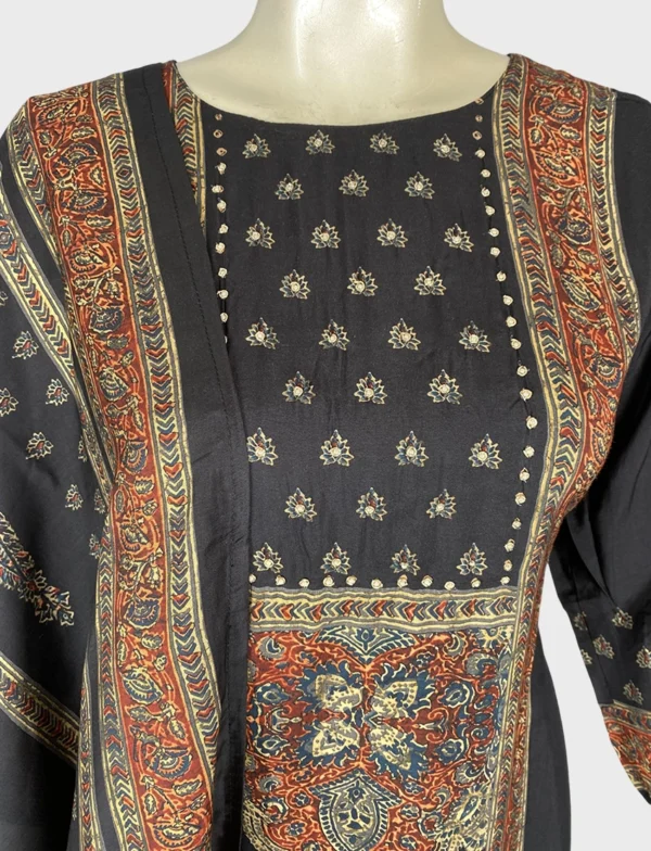 Maslin Silk and Santoon Suit Set - WS1049