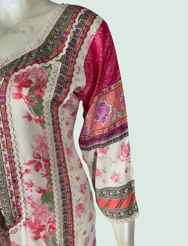 Maslin Silk and Santoon Suit Set - WS1050