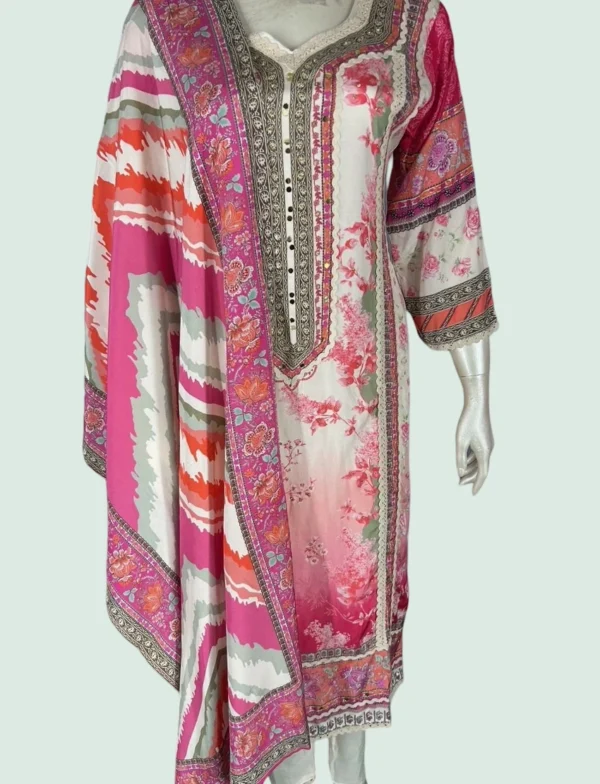 Maslin Silk and Santoon Suit Set - WS1050